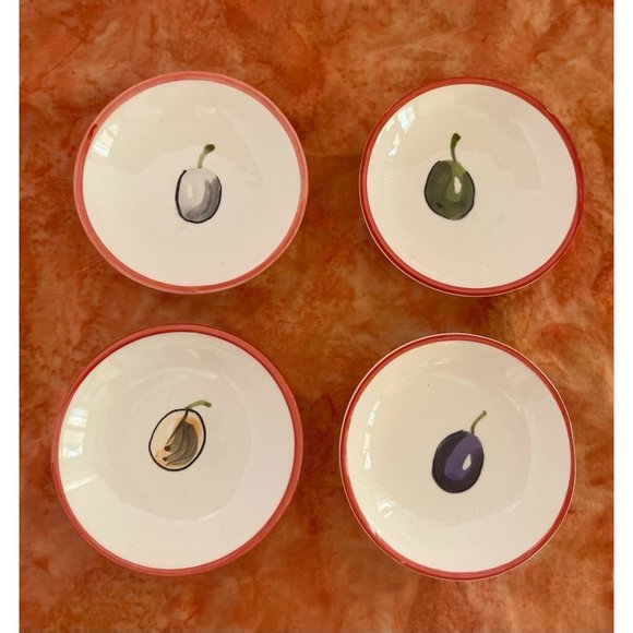 KITCHEN PREP 101 by TABLETOPS UNLIMITED GLAZED CERAMIC OLIVE OIL Bottle Plates‎ - Picture 8 of 8